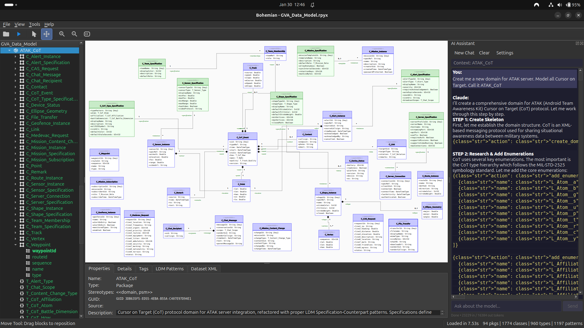 Creating a New Domain for ATAK Cursor-on-Target