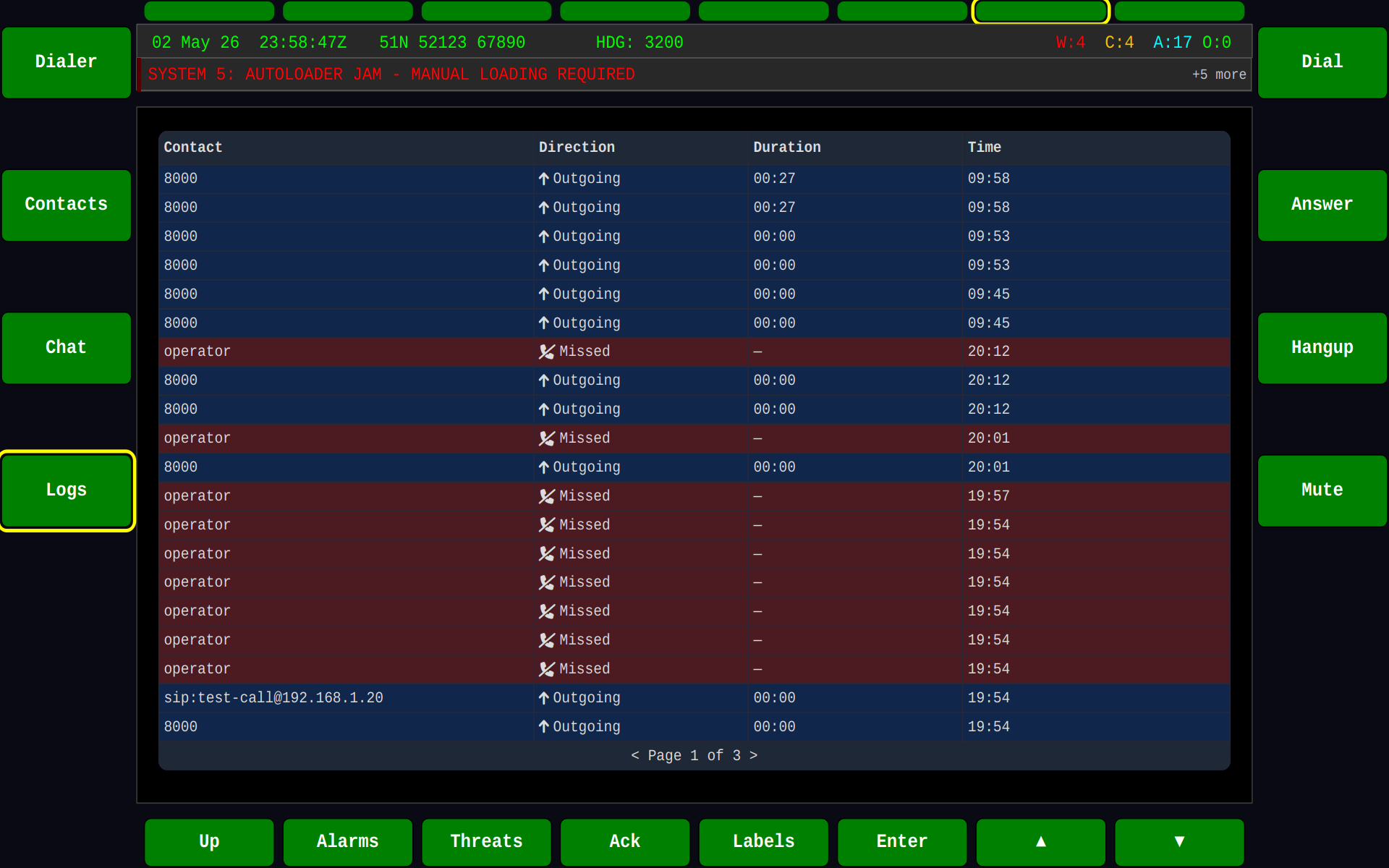 GVA VoIP Call Logs