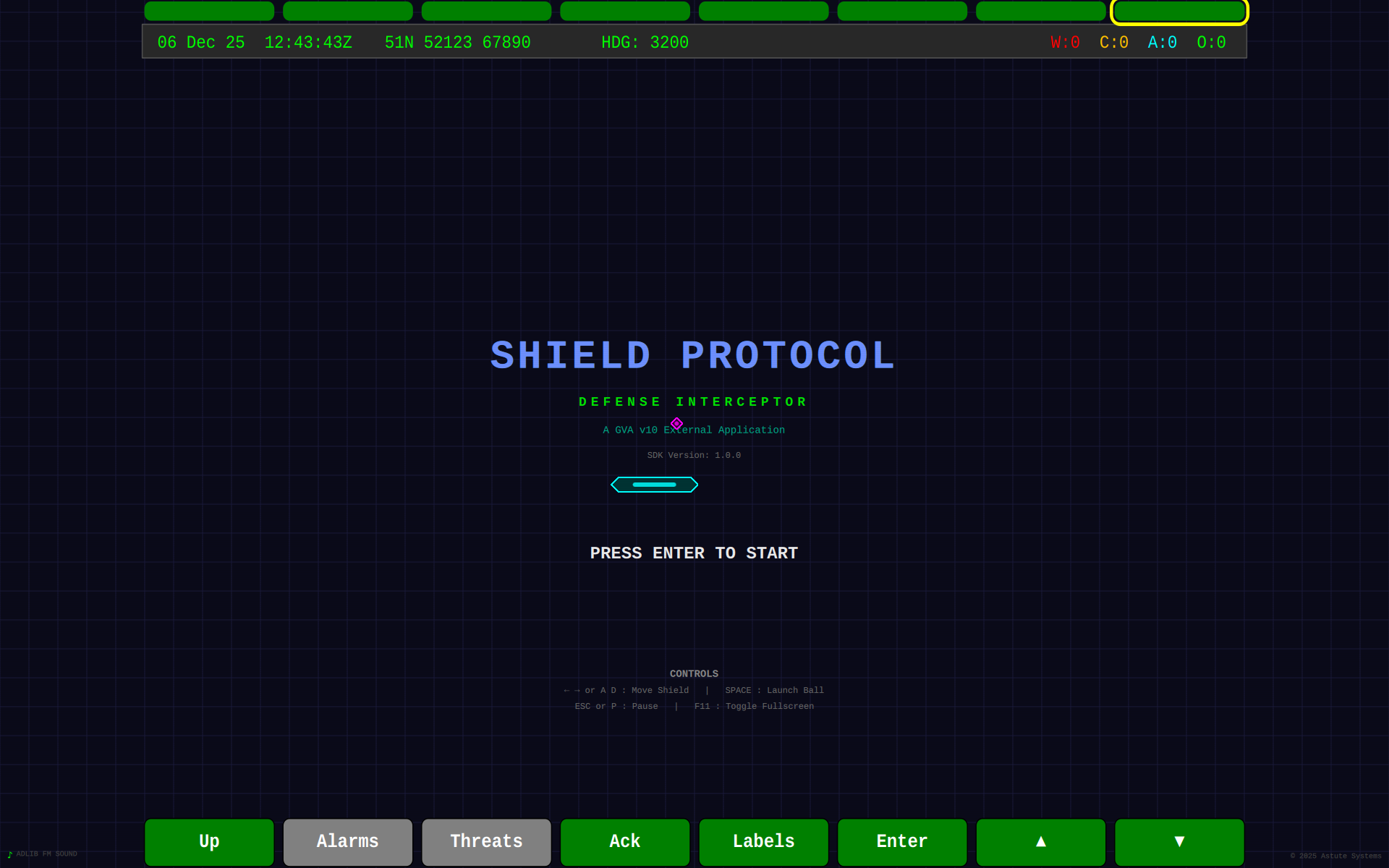 Shield Protocol Welcome Screen