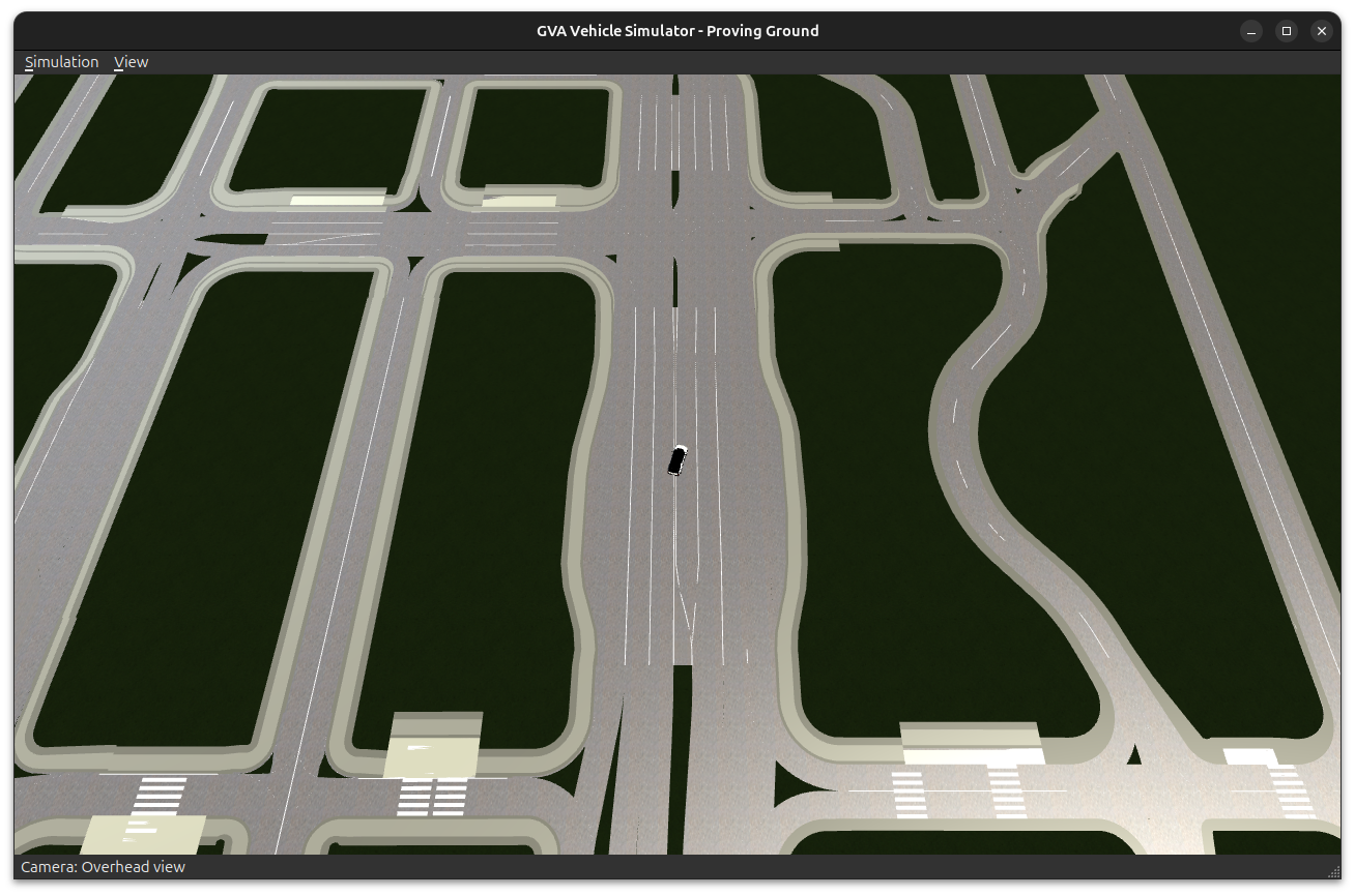Vehicle Simulator Top-Down View