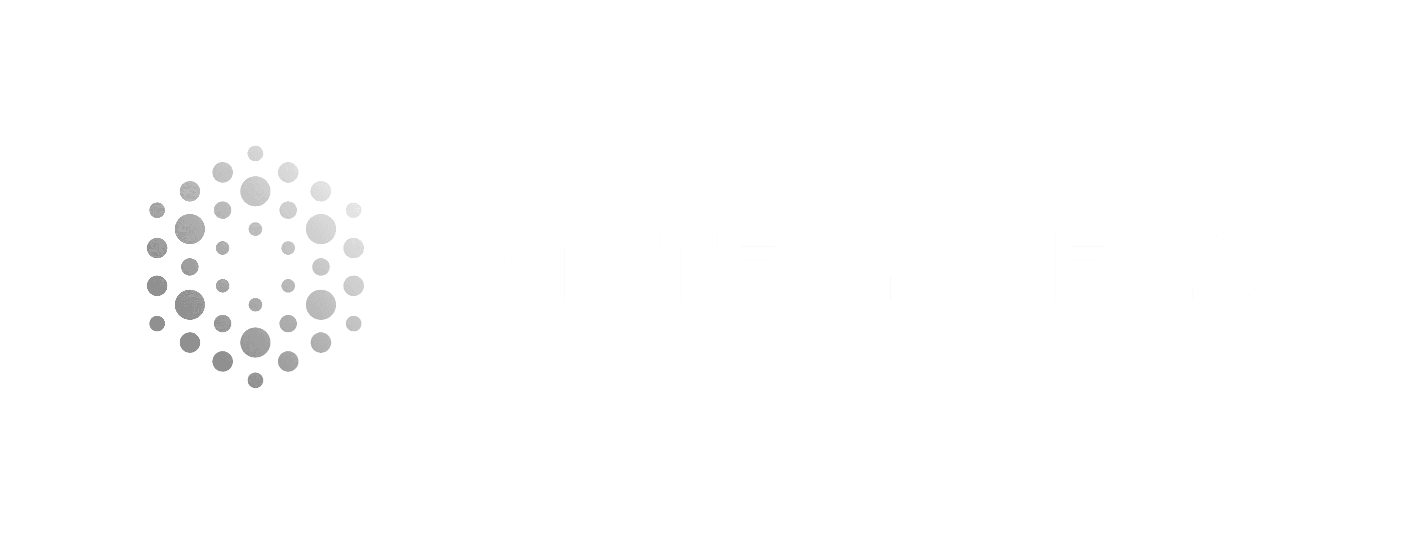 Astute Systems logo transparent gray scale